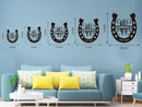 Personalized Horseshoe Metal Sign with Initial and Family Name, Custom Monogram Horseshoe Metal Sign, Horseshoe Metal Wall Art Last Name Sign Equestrian Horse Lover Gift Horseshoe Living Room Decor by CozyNest Decor