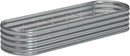 9x3x1.3 Oval Galvanized Raised Garden Bed,Outdoor Planter Box Metal Patio Kit Planting Bed for Vegetables Flowers and Succulents by GreenHaven Gardens