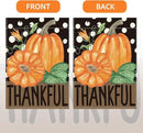 Fall Thankful Garden Flag Autumn Pumpkin Garden Flag 12x18 inch Double Sided Fall Thanksgiving Flags Holiday Decorations for Yard Outdoor Home Porch (Flay 1807) by GreenHaven Gardens