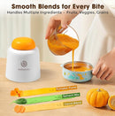 Baby Food Processor – Puree Blender with Glass Bowl, Stainless Steel Blades, BPA-Free, One-Touch Control, Easy to Clean, Quiet Operation, Ideal for New Parents, 10oz by TinyTreasures Baby Boutique