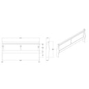Charlston - Modern Sleigh Design Bed With LED by Unique Piece Furniture
