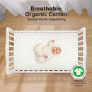 KeaBabies 2-Pack Organic Crib Sheets for Boys, Girls - 52x28 Fitted Crib Mattress Sheet Neutral, Breathable Jersey Cotton Cover for Baby Bed, Toddler Mattress, Soft & Cute Prints (Herb) by TinyTreasures Baby Boutique