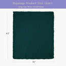 Bigacogo Chunky Knit Throw Blanket for Couch, 51x63 inches, 100% Hand Knitted with Thick Jumbo Chenille Yarn, Cozy Soft Large Rope Knot Cable Crochet Blankets for Sofa Bed Living Room, Dark Green by CozyNest Decor