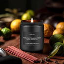 Bergamot Sandalwood Candle for Men | Masculine Scented Soy Candles - Home Fragrance, Aromatherapy Gifts for Men - 7oz Black Jar, Long-Lasting Luxury Decor by CozyNest Decor