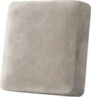 H.VERSAILTEX Velvet Stretch Couch Cushion Cover Plush Cushion Slipcover for Chair Cushion Furniture Protector Seat Cushion Sofa Cover (1 Piece Armchair Cushion Covers, Oatmeal) by CozyNest Decor