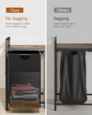 Lulive Double Laundry Hamper, Multifunctional Basket Organizer, 112L Laundry Sorter with Removable Bags and Fabric Handles, Large Top Shelf Laundry Bag for Bathroom, Dorm, Laundry Room by CozyNest Decor
