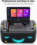 Karaoke Machine for Adults, with Lyrics Display Built-in 13.3" Screen, Truly All in One Karaoke Machine with 2 Wireless Microphone (Hidden & Self Charging), 460W Bluetooth Speaker for Party, TV by TinyTreasures Baby Boutique