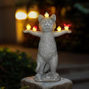 MININOVA Solar Outdoor Decorations Garden Statue Cat Figurines with Birds for Yard Patio Balcony Lawn Outside Ornaments Gifts for Women Mother Kids by GreenHaven Gardens