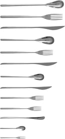 FORTESSA Dragonfly 18/10 Stainless Steel Flatware, 20 Piece Place Setting With Table Knives, Forks and Spoons (Service For 4), Dishwasher Safe, Polished by CozyNest Decor