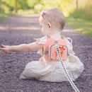 Accmor Toddler Harness Leash + Anti Lost Wrist Link, Cute Deer Kids Harness with Leash, Collapsible Child Leash Baby Walking Harness Protector Wristband Strap for Baby Girls Outdoor by TinyTreasures Baby Boutique