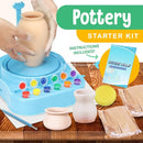 Insnug Mini Kids Pottery Wheel: Complete Painting Kit for Beginners with Modeling Clay and Sculpting Tools, Arts & Crafts Small Banding Wheel for Pottery, Tiny Pottery Wheel for Kids Age 8-12, 10-13 by TinyTreasures Baby Boutique