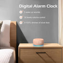 Buffbee Sound Machine & Alarm Clock 2-in-1, 0-100% Clock Face Brightness, Bottom Colored Light, Sleep Timer, Precise 30-Level Volume White Noise Machine, Digital Alarm Clocks for Bedrooms - Peach by TinyTreasures Baby Boutique