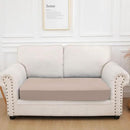 hyha Waterproof Couch Cushion Covers, Stretch Sofa Couch Seat Slipcover for Dog Washable, Non-Slip Waterproof Outdoor Cushion Covers for Patio Furniture Replacement (1 Piece for Medium, Taupe) by CozyNest Decor