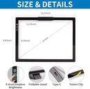 Rechargeable A4 Light Pad with Innovative Stand and Top Clip, Elice Wireless Bright Light Tracing Board Portable LED Artcraft Tracer Box for Artists, Drawing, Cricut Weeding Vinyl, Diamond Painting by TinyTreasures Baby Boutique