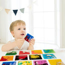 Art3d 6”x6” Square Sensory Fidget Liquid Motion Tiles for Kids, Toddler, Teens - Interactive Soft Gel Liquid Play Mats for Home, Schools, Playrooms, Multi-Pack of 12 Tiles by TinyTreasures Baby Boutique