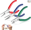 WORKPRO Jewelry Pliers Set, 3 Pack Jewelry Making Tool Kit- Needle Nose Plier/Chain Nose Plier, Round Nose Plier and Wire Cutter for Charm Bracelet, Jewelry Repair, DIY Crafts, Jewelry Making Supplies by TinyTreasures Baby Boutique