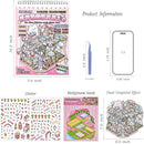 Sticker Therapy 3D Scene – 6 Sets Large Size DIY 3D Sticker Scenes with Tweezer for Adults Kids Relief Stress Pass The Time, Cute Miniature House Room Material Collection Book 02 by TinyTreasures Baby Boutique