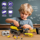 5 in 1 Building Toys STEM Robotics Kit, 430 PCS Blocks RC Robot Erector Sets, APP & Remote Control Excavator Science Kits for Kids Age 6 7 8 9 10 11 12-14, DIY Educational Gift for Boys & Girls by TinyTreasures Baby Boutique