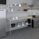 AmGood Double OverShelf Stainless Steel NSF - Many (72" Long x 14" Deep) by CozyNest Decor