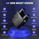 Night Vision Goggles - 4K Night Vision Binoculars with 5000mAh Rechargeable Battery, 32GB TF Card can Save Photo and Video, 3'' HD Screen for Camping & Security, Black by TinyTreasures Baby Boutique