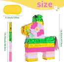 WERNNSAI Hawaiian Donkey Piñata - Rainbow Donkey Pinata for Summer Party Supply Cinco De Mayo Luau Carnivals Favor Mexican Fiesta Party Decorations with Blindfold&Bat by TinyTreasures Baby Boutique