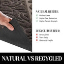Yimobra Welcome Front Door Mat Outdoor, Heavy Duty Sturdy Non Slip Doormats, Rubber Backing, Low-Profile Entrance Rugs, Absorbent Resist Dirt, Easy Clean Patio Garage Floor Mats, 60X36 Inch, Brown by CozyNest Decor