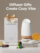InnoGear Oil Diffuser, 150ml Ceramic Stone Diffuser for Essential Oils Handcrafted Aromatherapy Diffuser Ultrasonic Cool Mist Humidifier with 2 Mist Modes Waterless Auto Off for Home Room Office by TinyTreasures Baby Boutique