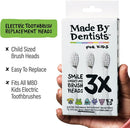 Kids Electric Toothbrush - Rechargeable Vibrating Toothbrush with Timer, Includes 6 Replacement Heads, Gently Cleans Teeth, for Girls and Boys, Kids & Toddlers Age 2+, Monster by TinyTreasures Baby Boutique
