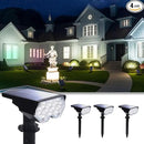 4 Pack Solar Powered Outdoor Spot Lights Outside Waterproof 20 LEDs Landscape Spotlights Dusk to Dawn for House Yard Tree, Plants, Walls, Path, Garden, Statues, Superior Accent Uplighting Cool White by GreenHaven Gardens