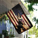 FLAGWIX German Shepherd Dogs Double Sided Flag - Patriot American Dog Flags - Decorations For Home, Outside, Patriotic House Flag 30x40 Heavy Duty Canvas, Decorative Indoor Outdoor Flag by GreenHaven Gardens