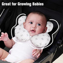 KAKIBLIN Baby Travel Pillow, Baby Neck Pillows for Car Seat, Upgraded Babies Head Pillow, Head and Neck Support Pillow for Car Seat, Pushchair, Travel(Twig) by TinyTreasures Baby Boutique