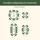 Vego garden 32" Extra Tall Raised Garden Bed Kits,4 in 1 Modular Raised Planter Box for Vegetables Flowers Fruits Oval Metal Raised Garden, Terra Cotta by CozyNest Decor