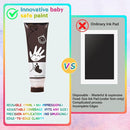 Sortnic 75ml Brown Baby Hand and Footprint Ink Kit, Baby Handprint Footprint Paint for Newborn Keepsake, Dog Cat Paw Print Kit, Washable, Non Toxic Acid-Free, Safe Gentle for Ideal New Mom Gifts by TinyTreasures Baby Boutique