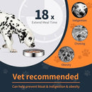 Slow Feeder Dog Bowls with Non-Slip Bottom Stainless Steel Metal Slow Feeing Bowls 3 Cups for Small Medium Dogs and Fast Eaters Slowing Down of Eating by CozyNest Decor