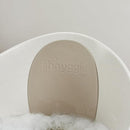 ECO Toddler Bath Tub | Larger Bath Seat for Bigger Kids at Bathtime | Includes Warm and Soft Foam backrest | Grippy Anti-Slip Surface | Recycled Material with Bath Plug | Cookies & Cream by TinyTreasures Baby Boutique