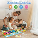 FOKI Floor Piano Mat for Toddlers, Baby Kid Sensory Educational Dancing Keyboard Carpet Animal Sounds Blanket Touch Playmat Musical Mats Birthday Toddler Toys for 1 2 3 4 5 Year Old Boy Girl Gifts by TinyTreasures Baby Boutique