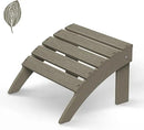 GREENVINES Adirondack-Ottoman | Wood Grain | HDPE Plastic | Outdoor Footrest | All Weather | Foot Rest | Foot Stool | Desert Brown | for Adirondack Chair by CozyNest Decor