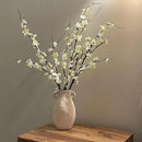 4Pcs Cherry Blossom Branches Artificial Flowers for Spring Summer Indoor Decoration,Faux Long Stem Artificial Flowers for Wedding Home Office Bedroom Party Table Centerpieces Decor(White) by CozyNest Decor