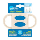 Dr. Brown's Narrow Baby Bottle Handles, 100% Silicone, Easy Grip Removable Handles for Bottle to Sippy Cup Transition, Ecru, 4m+ by TinyTreasures Baby Boutique
