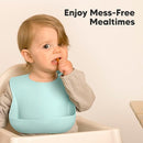 KeaBabies 2-Pack Silicone Baby Bibs for Eating - Sturdy Food-Grade Silicone Bibs for Babies Girl, Boy, Large Food Catcher, Clean & Put On Easily, Waterproof Toddler Feeding Essentials (Amaze) by TinyTreasures Baby Boutique