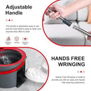 360° Spin Mop and Bucket Set Cleaning System,Mop and Bucket with Wringer Set for Home,Wet Dust Mop for Floor Cleaning with 4 Mop Heads by CozyNest Decor