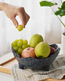 Fruit Bowl, Porcelain Oval Bowl for Kitchen Counter Large Decorative Bowl for Home Decor Centerpiece Bowl for Fruit, Vegetable, Breads, Nuts, Blue by CozyNest Decor