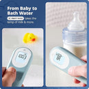 Greater Goods No-Touch Infrared Digital Thermometer for Adults, Kids, and Babies, Forehead Thermometer with Ergonomic Grip, Fever Alarm, Powder Blue by TinyTreasures Baby Boutique