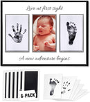 Inkless Hand and Footprint Kit, Baby Keepsake Plaque & Baby Shower Gifts - Ideal as Mom To Be Gift, Nursery Picture Frames, Clean Touch Hand and Footprint Kit (Style 2 - Design 2) by TinyTreasures Baby Boutique