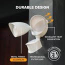 UME 2 Pack 32W 3500 Lumen LED Security Lights Motion Sensor Light Outdoor, 5000K Daylight, IP65 Waterproof, Dusk to Dawn, Motion Detector Flood Light for Garage, Yard, Porch-White by GreenHaven Gardens