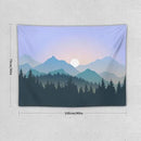 HZOHNAGO Mountain Tapestry Forest Mountain Sunrise Pattern Printed Wall Tapestry Wall Hanging for Bedroom Living Room Dorm 40" W x 30" H by CozyNest Decor