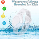 Kids Waterproof Airtag Bracelet Compatible with Apple AirTag, Hidden Silicon Protective Case for Air Tag GPS Tracker Holder, Adjustable Anti-Lost Watch Band for Toddler Child (White) by TinyTreasures Baby Boutique
