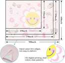 Lunerfex Y2K Tapestry Pink Sun Wall Tapestry, Cute Tapestries for Bedroom Funny Tapestries Wall Hanging for Bedroom Living Room Decor Pink-7 44"x60" by CozyNest Decor