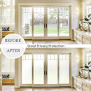 HIDBEA Frosted Window Privacy Film Heat Control UV Blocking, Static Cling Non-Adhesive Reusable Door coverings for Bathroom Home Office (White Frosted 17.3 Inch x 13.1 Feet) by CozyNest Decor