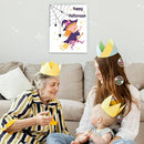 Halloween Baby Keepsake Gift, Baby's First Halloween Footprint Art on 7.8x9.8 Inch Canvas for Desktop Display, Baby Shower Photo Prop by TinyTreasures Baby Boutique